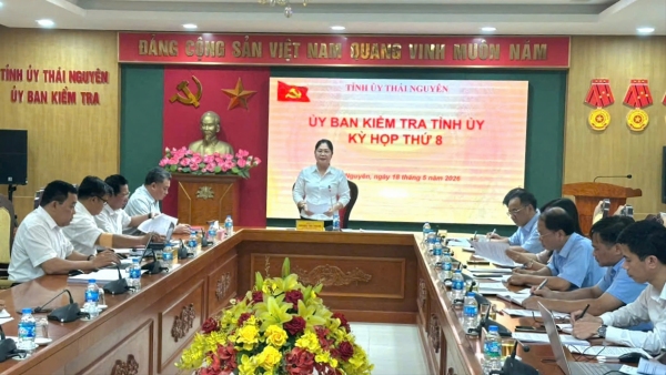Thông cáo báo chí Kỳ họp thứ 8 của Ủy ban Kiểm tra Tỉnh ủy