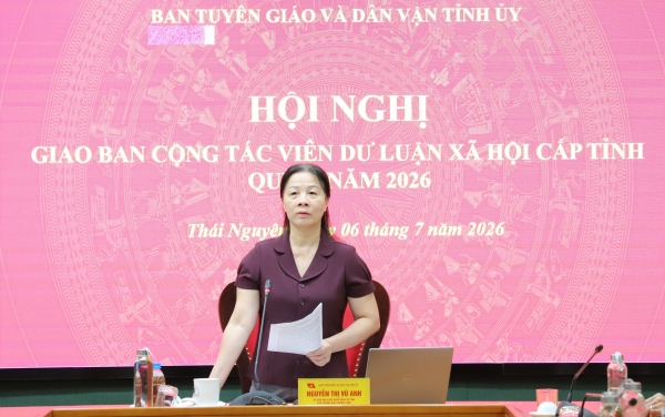 Giao ban cộng tác viên dư luận xã hội cấp tỉnh quý II năm 2026