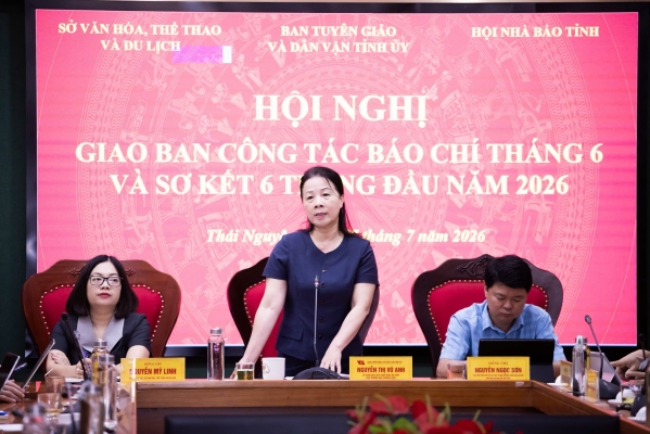 Sơ kết công tác báo chí 6 tháng đầu năm 2026