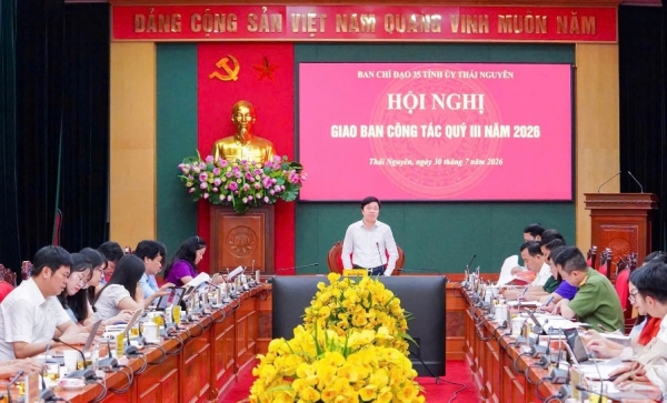 Ban Chỉ đạo 35 Tỉnh ủy triển khai nhiệm vụ những tháng cuối năm 2026