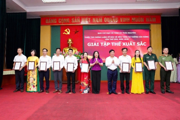 Thái Nguyên: Trao 56 giải Cuộc thi chính luận lần thứ Sáu, năm 2026