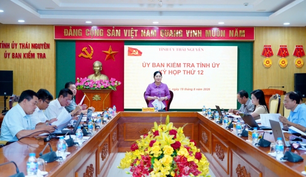 Thông cáo báo chí kết quả Kỳ họp thứ 12 Ủy ban Kiểm tra Tỉnh ủy