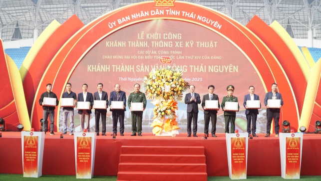 Thái Nguyên: Khởi công, khánh thành 3 công trình trọng điểm chào mừng Đại hội XIV của Đảng