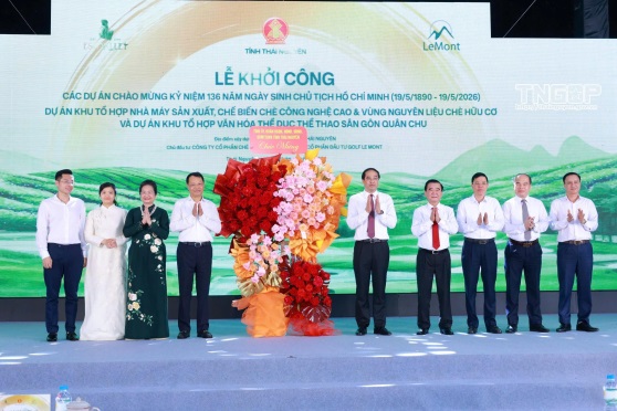 Thái Nguyên đồng loạt khởi công nhiều dự án nhân kỷ niệm Ngày sinh Chủ tịch Hồ Chí Minh