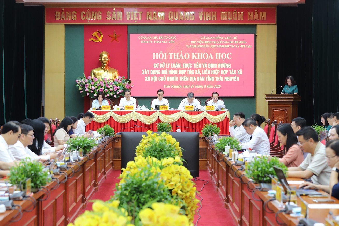 Thái Nguyên tổ chức Hội thảo khoa học nghiên cứu xây dựng mô hình hợp tác xã, liên hiệp hợp tác xã xã hội chủ nghĩa trong giai đoạn mới