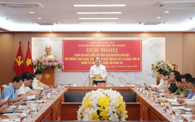 Đoàn ĐBQH tỉnh làm việc với các cơ quan, đơn vị trước Kỳ họp thứ 2, Quốc hội khóa XVI